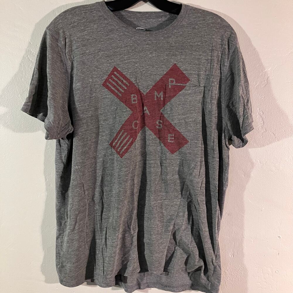 Old Navy Gray Heathered‎ Basecamp Crewneck Pocket T-shirt